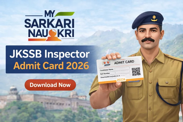 JKSSB Inspector Admit Card 2026