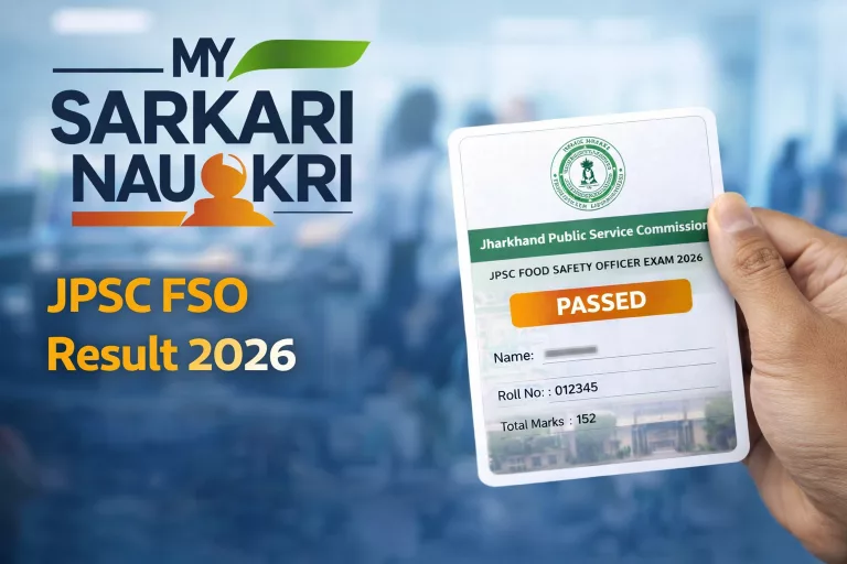 JPSC FSO Result 2026