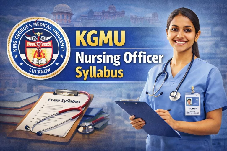 KGMU Nursing Officer Syllabus