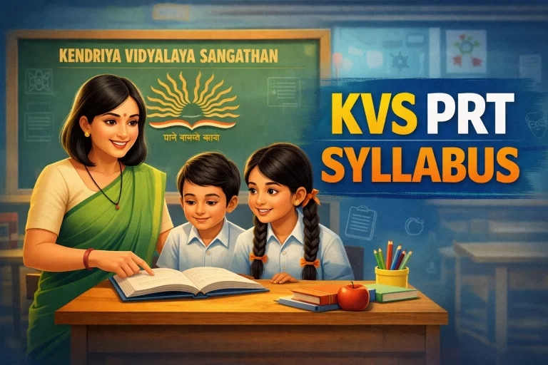 KVS PRT Syllabus