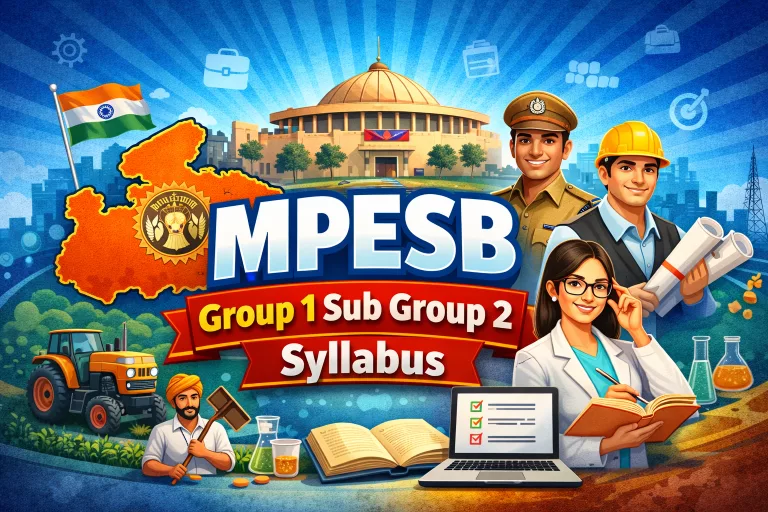 MPESB Group 1 Sub Group 2 Syllabus