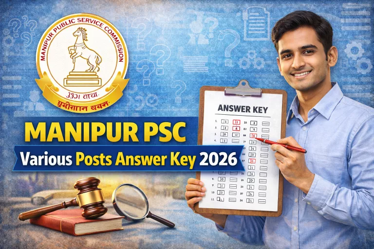 Manipur PSC Various Posts Answer Key 2026