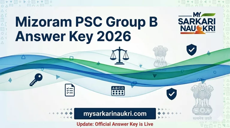 Mizoram PSC Group B Answer Key 2026