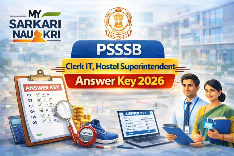 PSSSB Clerk IT, Hostel Superintendent Answer Key 2026