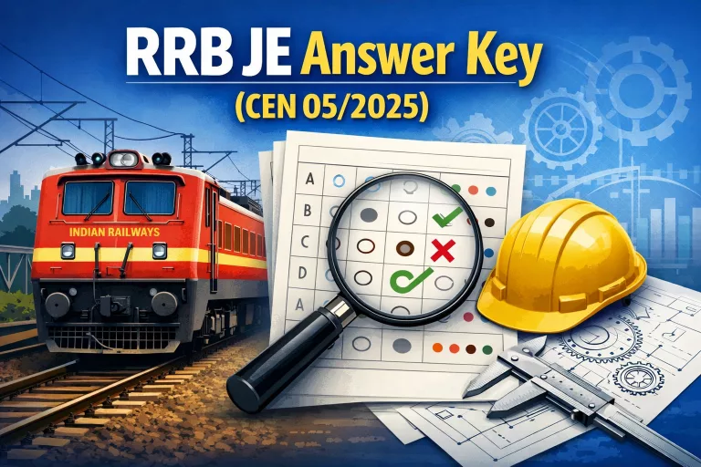 RRB JE Answer Key (CEN 05/2025)