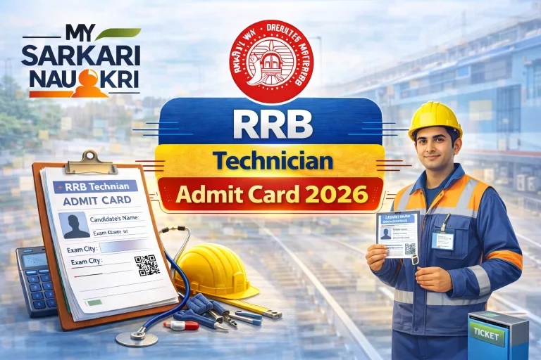 RRB Technician Admit Card 2026
