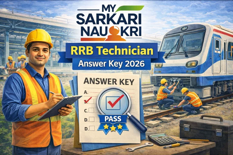 RRB Technician Answer Key 2026