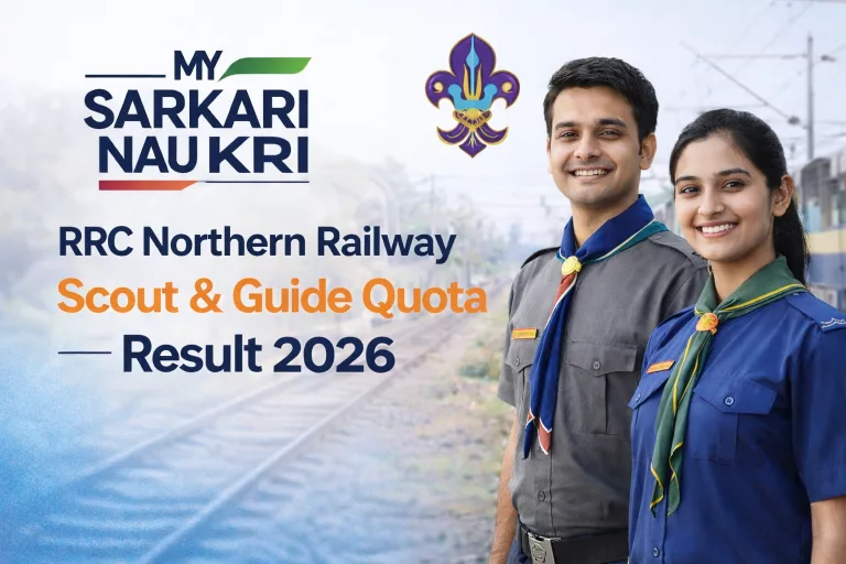 RRC Northern Railway Scout & Guide Quota Result 2026