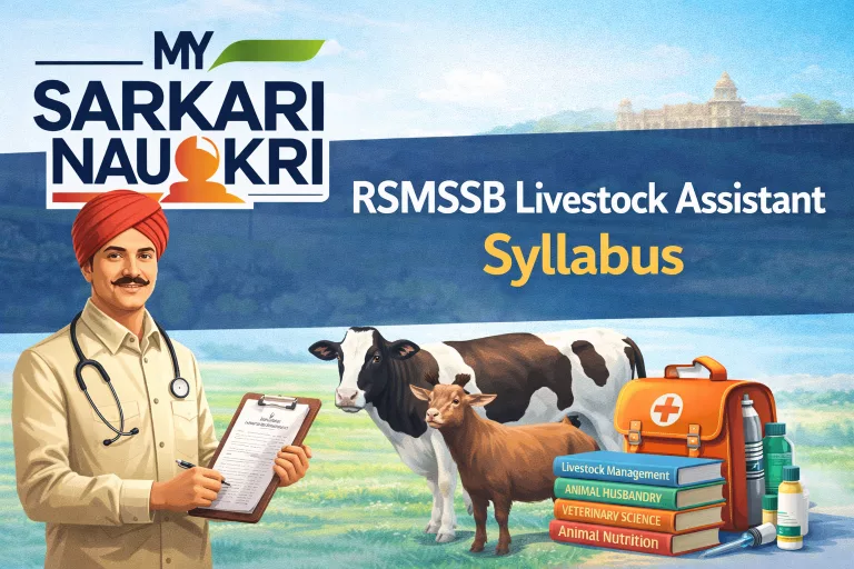 RSMSSB Livestock Assistant Syllabus