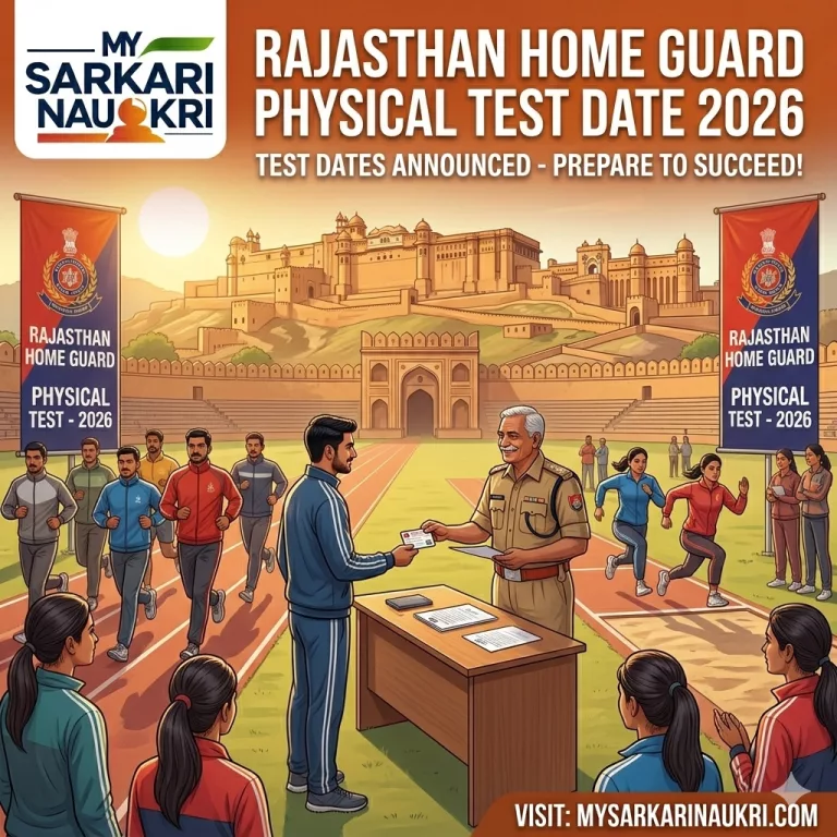 Rajasthan Home Guard Physical Test Date 2026