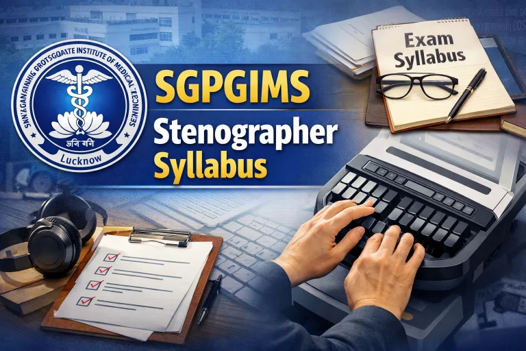 SGPGIMS Stenographer Syllabus