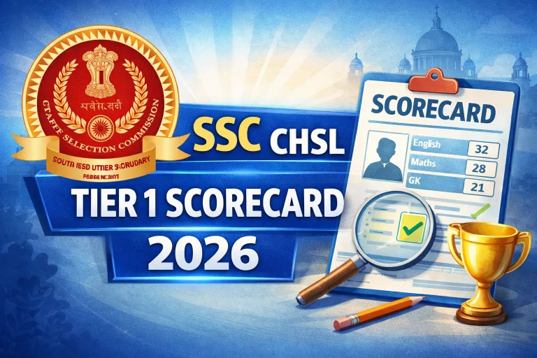 SSC CHSL Tier 1 Scorecard 2026