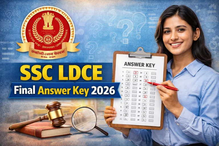 SSC LDCE Final Answer Key 2026