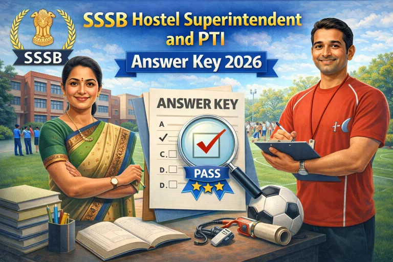 SSSB Hostel Superintendent and PTI Answer Key 2026