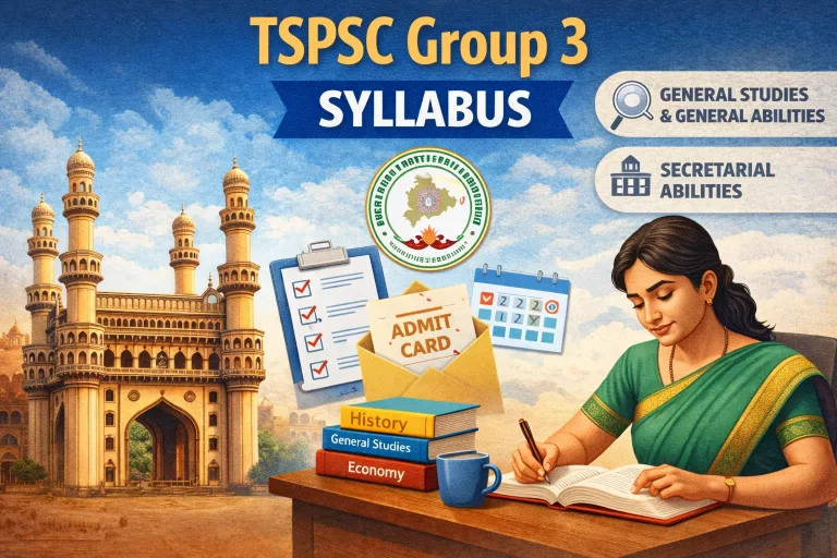 TSPSC Group 3 Syllabus