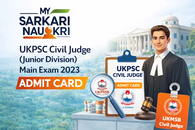 UKPSC Civil Judge Main Exam 2023 Admit Card 2026