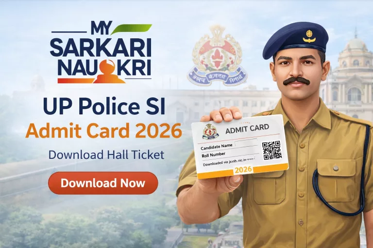 UP Police SI Admit Card 2026