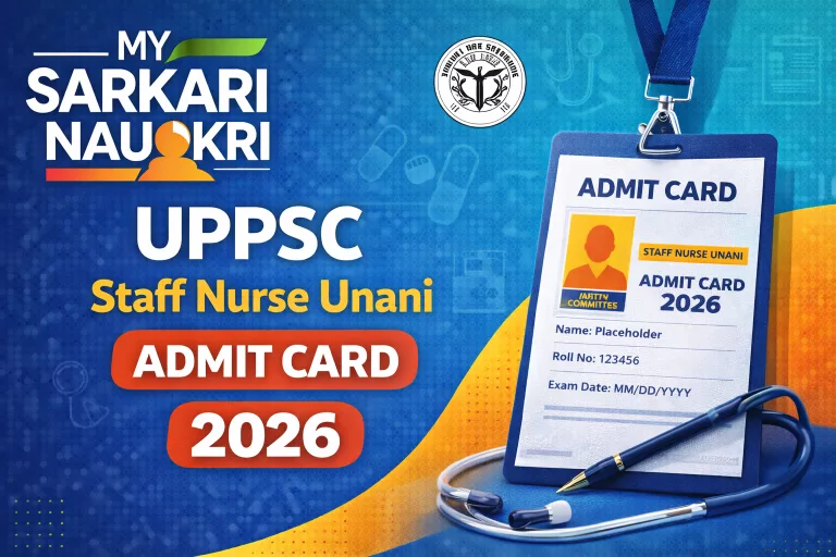 UPPSC Staff Nurse Unani Admit Card 2026