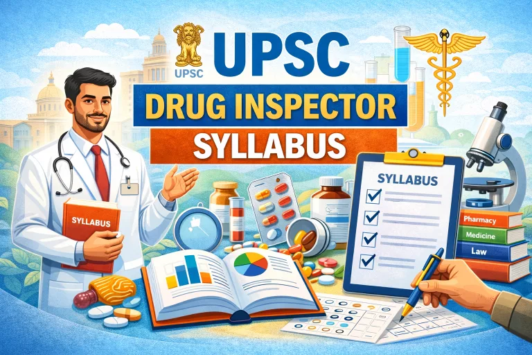 UPSC Drug Inspector Syllabus