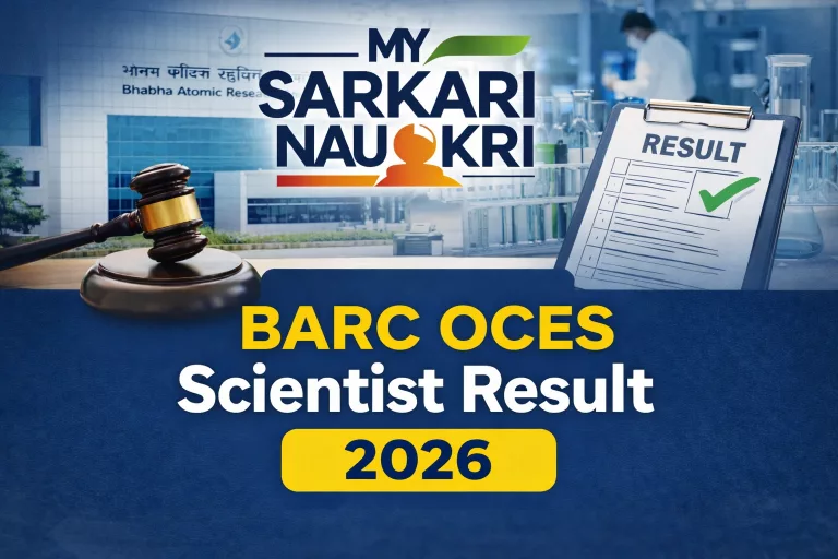BARC OCES Scientist Result 2026