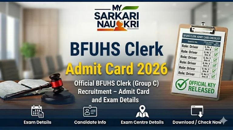 BFUHS Clerk Admit Card 2026