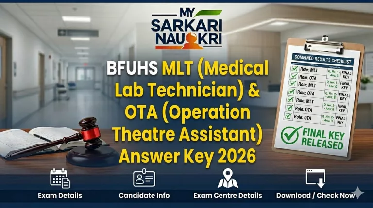 BFUHS MLT & OTA Answer Key 2026