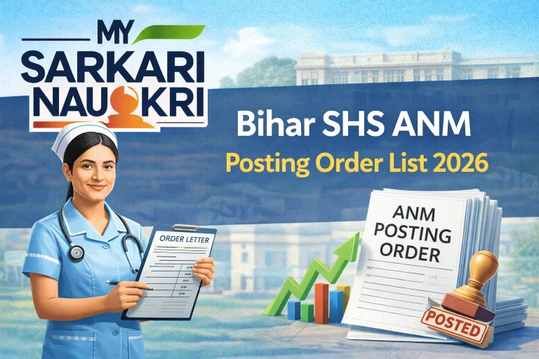Bihar SHS ANM Posting Order List 2026
