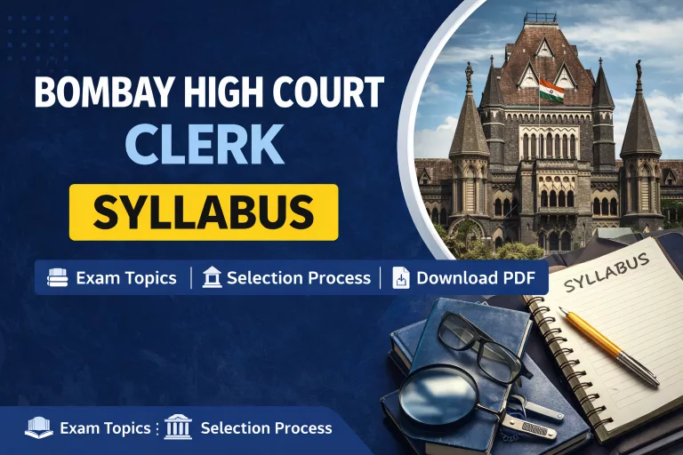 Bombay High Court Clerk Syllabus