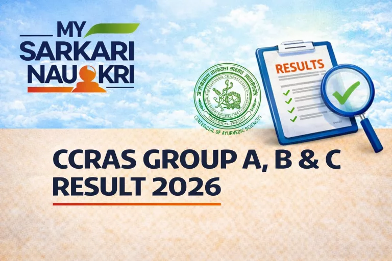 CCRAS Group A, B & C Result 2026