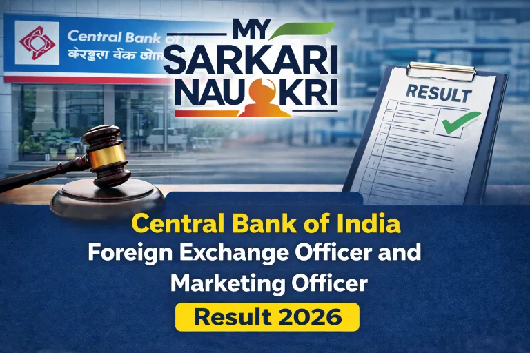 Central Bank of India Foreign Exchange Officer and Marketing Officer Result 2026