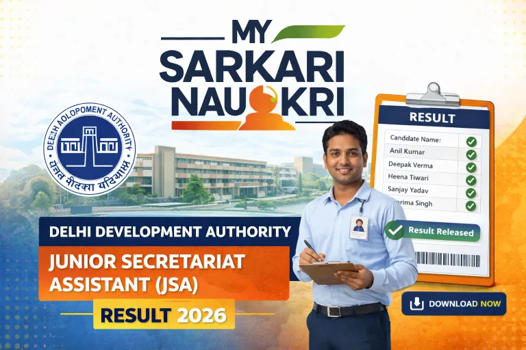 Delhi DDA JSA Final Result 2026