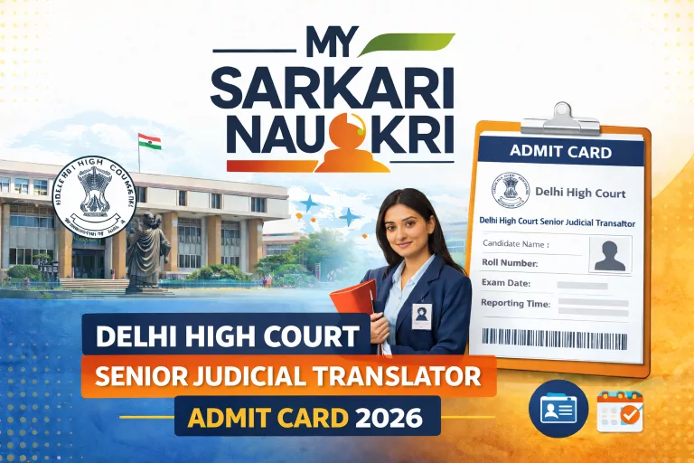 Delhi High Court Senior Judicial Translator Admit Card 2026