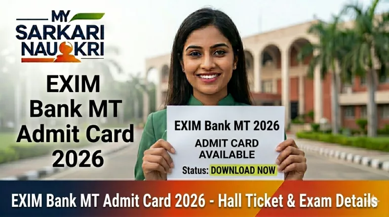 EXIM Bank MT Admit Card 2026