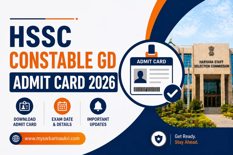 HSSC Constable GD Admit Card 2026