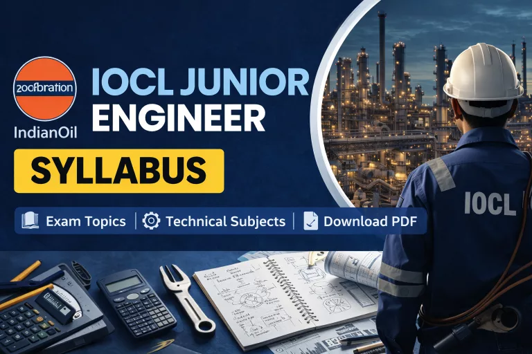 IOCL Junior Engineer Syllabus
