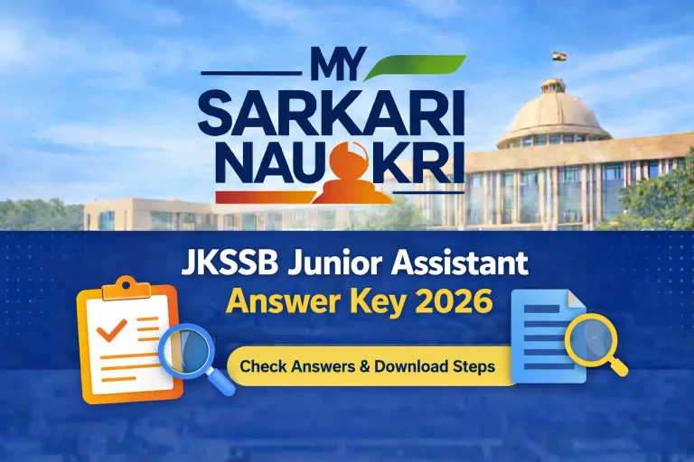 JKSSB Junior Assistant Answer Key 2026