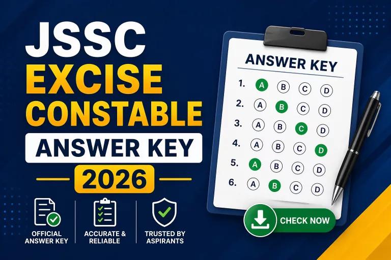 JSSC Excise Constable Answer Key 2026