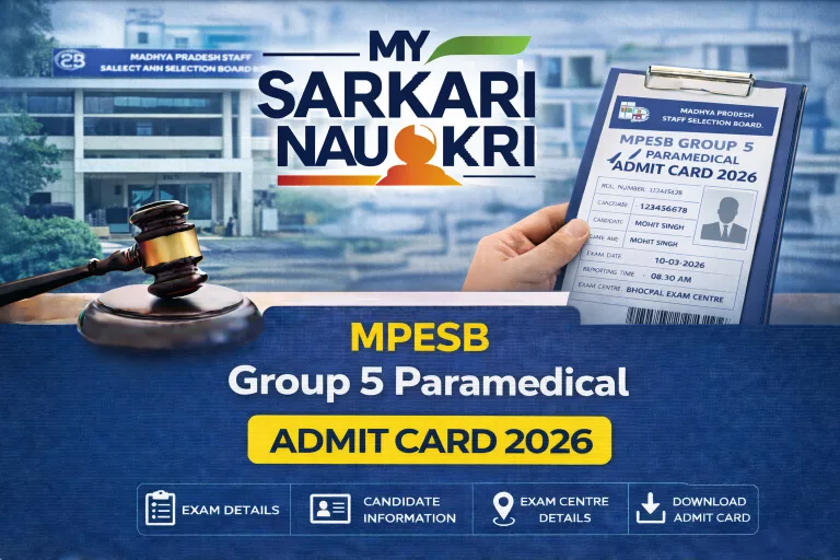MPESB Group 5 Paramedical Admit Card 2026