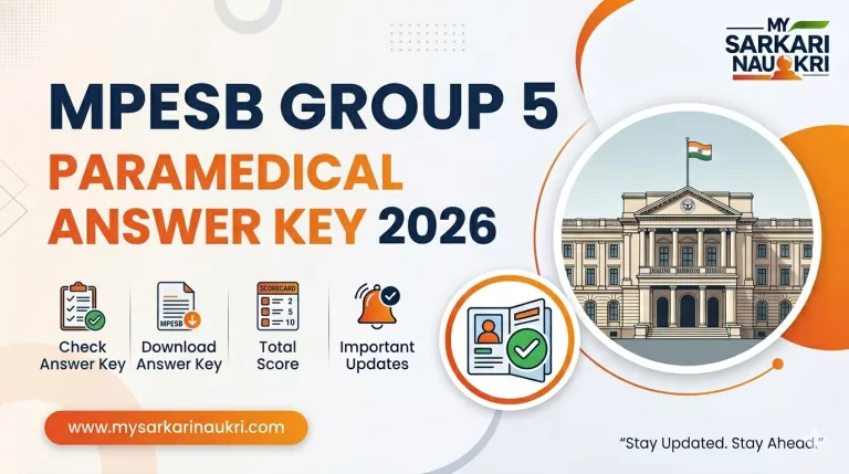 MPESB Group 5 Paramedical Answer Key 2026