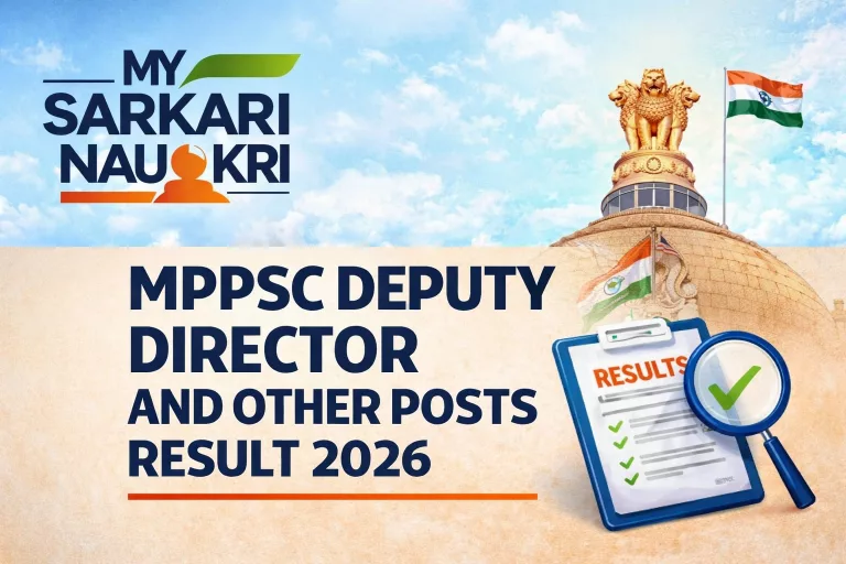 MPPSC Deputy Director, Principal Grade II and More Result 2026
