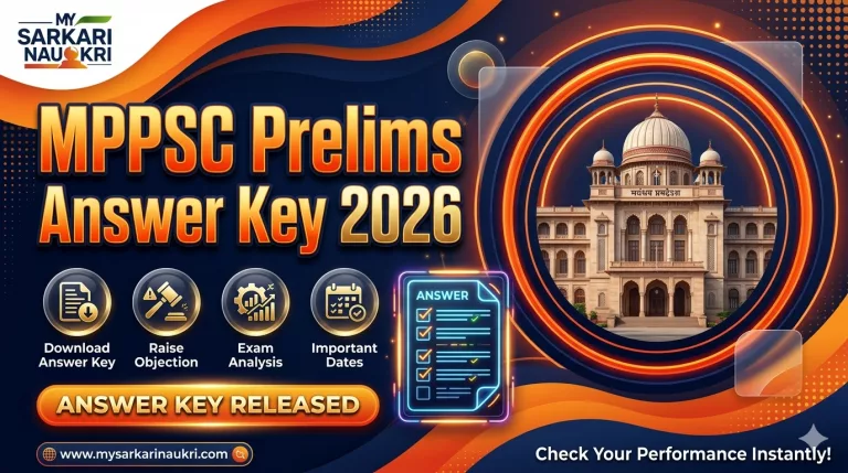MPPSC Prelims Answer Key 2026