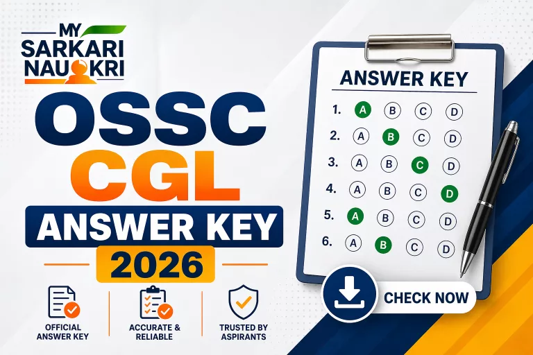 OSSC CGL Answer Key 2026