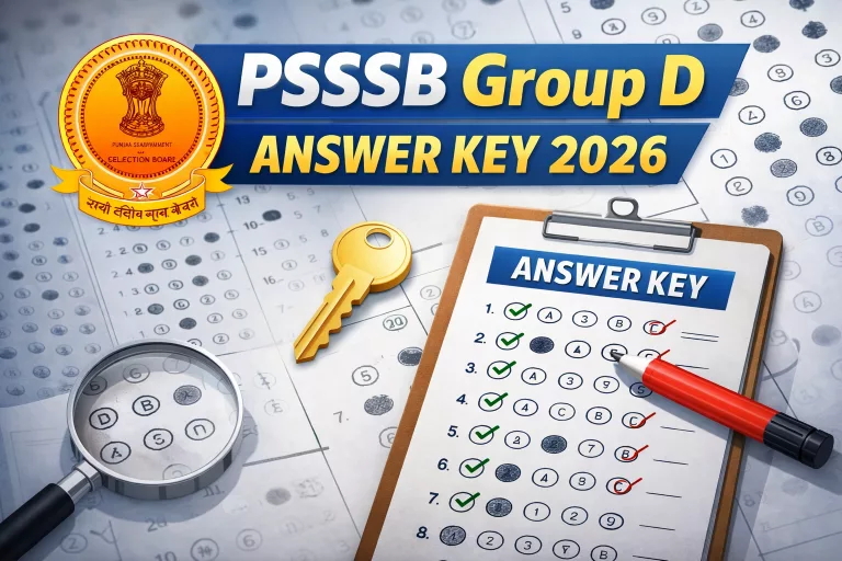 PSSSB Group D Answer Key 2026