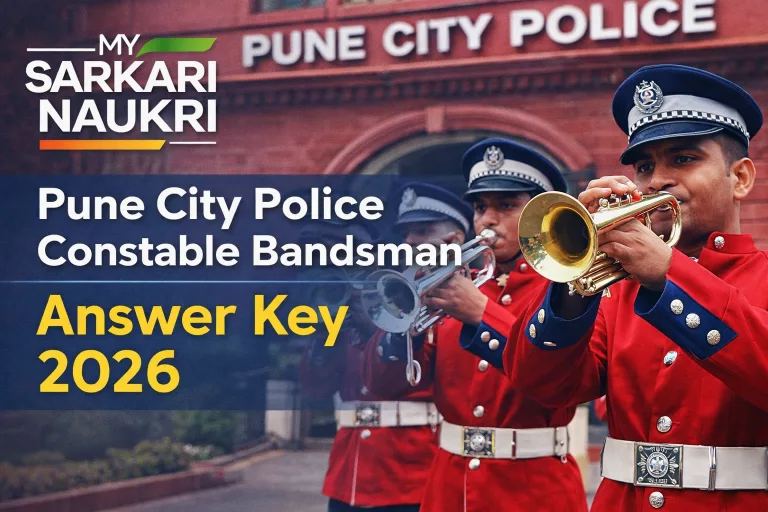 Pune City Police Constable Bandsman Answer Key 2026