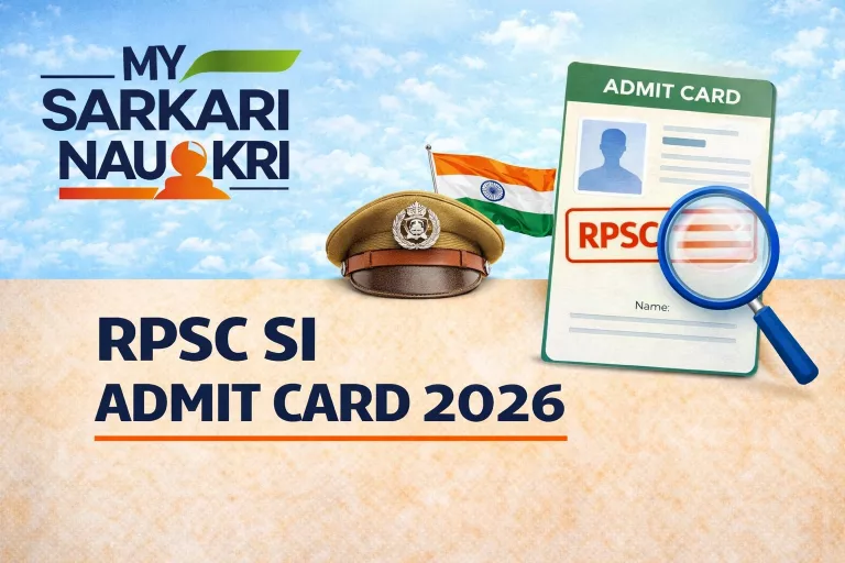 RPSC SI Admit Card 2026