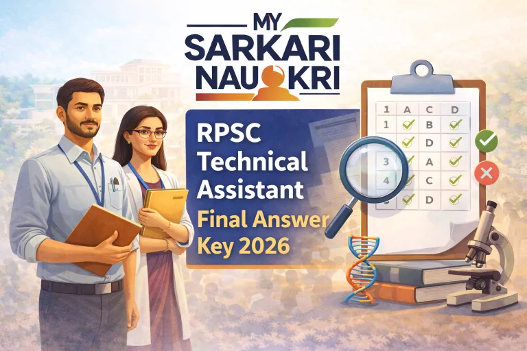 RPSC Technical Assistant Final Answer Key 2026