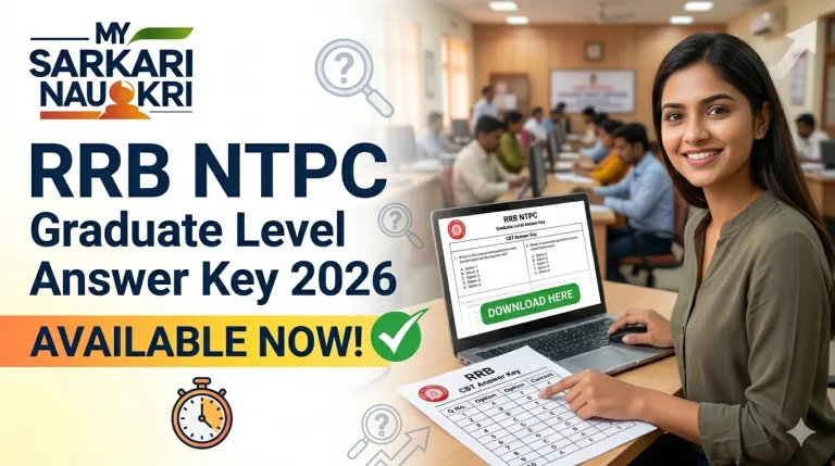 RRB NTPC Graduate Level Answer Key 2026