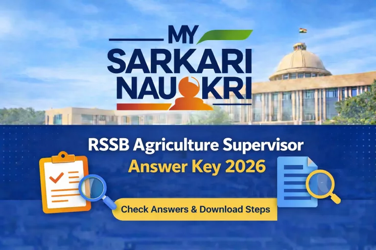 RSSB Agriculture Supervisor Answer Key 2026