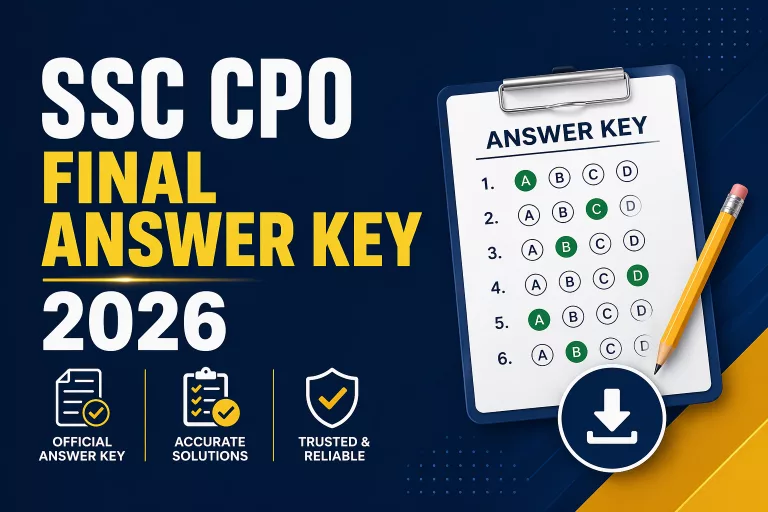 SSC CPO Final Answer Key 2026