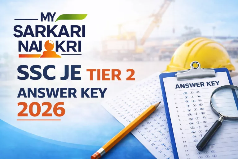 SSC JE Tier 2 Answer Key 2026